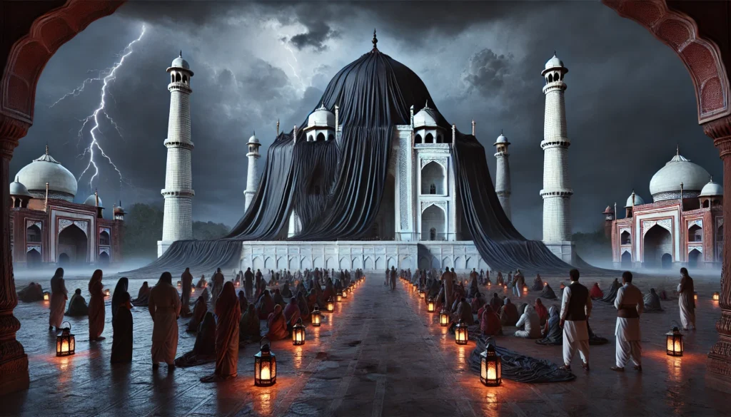 taj-mahall-1024x585 ताज महल को आखिर क्यों काले कपड़े से ढकना पड़ा? जानिए इसके पीछे की सच्ची कहानी!